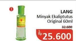 Promo Harga CAP LANG Minyak Ekaliptus Aromatherapy Original 60 ml - Alfamidi