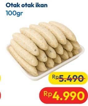 Promo Harga Otak Otak Ikan Curah per 100 gr - Hypermart