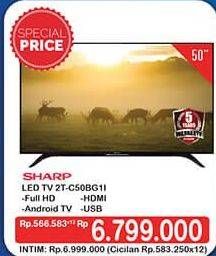 Promo Harga SHARP 2T-C50BG1i | LED TV 50"  - Hypermart