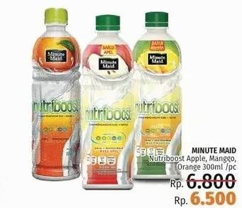 Promo Harga MINUTE MAID Nutriboost Apple, Mango, Orange 300 ml - LotteMart