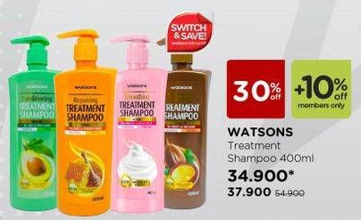 Promo Harga WATSONS Treatment Shampoo 400 ml - Watsons