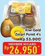 Promo Harga Kiwi Gold Zespri Punet 4 pcs - Hypermart