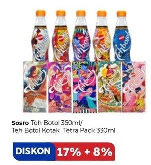 Promo Harga Sosro Teh Botol/Kotak  - Carrefour