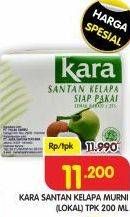 Promo Harga KARA Coconut Cream (Santan Kelapa) 200 ml - Superindo