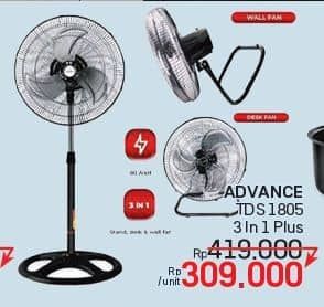 Promo Harga Advance TDS 1805 Kipas Angin  - LotteMart