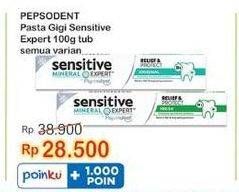 Promo Harga PEPSODENT Pasta Gigi Sensitive Expert All Variants 100 gr - Indomaret