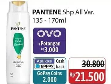 Promo Harga Pantene Shampoo All Variants 135 ml - Alfamidi