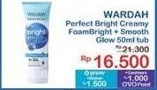 Promo Harga Wardah Perfect Bright Facial Foam Bright + Smooth Glow 50 ml - Indomaret