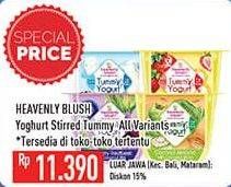 Promo Harga HEAVENLY BLUSH Tummy Yogurt Cup All Variants 80 gr - Hypermart