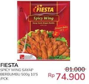 Promo Harga Fiesta Ayam Siap Masak Spicy Wing 500 gr - Indomaret