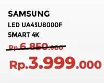 Promo Harga Samsung UA43U8000F 43 INCH Crystal UHD 4K Smart TV  - Yogya