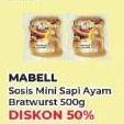 Promo Harga MABELL Bratwurst Bratwurst 500 gr - Yogya