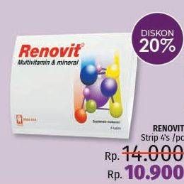 Promo Harga RENOVIT Multivitamin 4 pcs - LotteMart