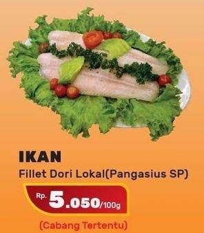 Promo Harga Frozen Ikan Fillet Dori per 100 gr - Yogya