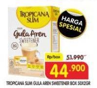 Promo Harga Tropicana Slim Sweetener Gula Aren 50 pcs - Superindo