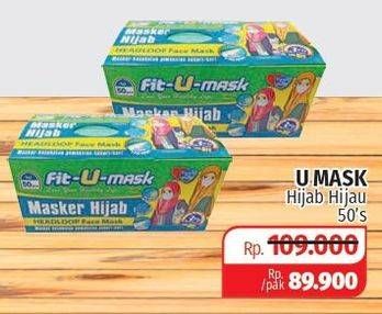 Promo Harga FIT-U-MASK Masker Hijab 50 pcs - Lotte Grosir