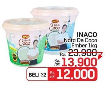 Promo Harga Inaco Nata De Coco Crispy 1000 gr - LotteMart