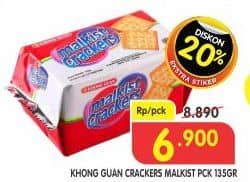 Promo Harga Khong Guan Malkist Crackers 135 gr - Superindo