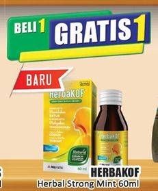 Promo Harga Herbakof Sirup Obat Batuk Herbal Strong Mint 60 ml - Hari Hari