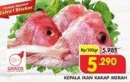 Promo Harga Kepala Ikan Kakap Merah per 100 gr - Superindo