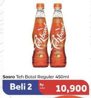 Promo Harga Sosro Teh Botol 450 ml - Carrefour