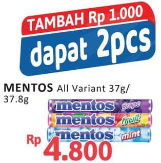 Promo Harga Mentos Candy All Variants 37 gr - Alfamidi