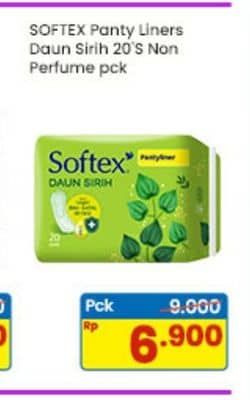Promo Harga Softex Pantyliner Daun Sirih Regular 20 pcs - Indomaret