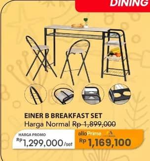 Promo Harga Trans Living Einer B Breakfast Set  - Carrefour