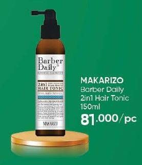 Promo Harga Makarizo Barber Daily 2 in 1 Hair Tonic 150 ml - Guardian