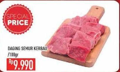 Promo Harga Daging Semur Kerbau per 100 gr - Hypermart