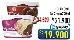 Promo Harga DIAMOND Ice Cream Neapolitan, Cokelat 700 ml - Hypermart