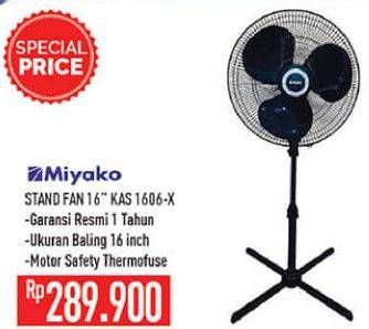 Promo Harga MIYAKO KAS-1606X | Stand Fan 16 inch  - Hypermart
