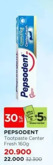Promo Harga Pepsodent Pasta Gigi Action 123 Center Fresh 160 gr - Watsons