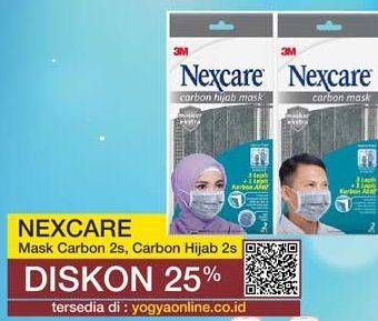 Promo Harga 3M NEXCARE Masker Carbon, Carbon Hijab 2 pcs - Yogya