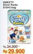 Promo Harga Sweety Silver Pants S18+2 20 pcs - Indomaret