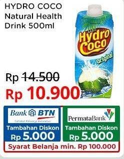 Promo Harga Hydro Coco Minuman Kelapa Original 500 ml - Indomaret