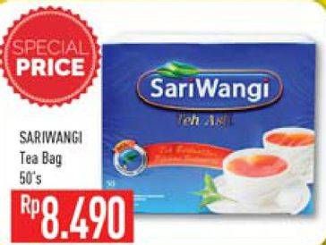 Promo Harga Sariwangi Teh Asli 50 pcs - Hypermart