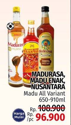 Promo Harga MADURASA/MADU ENAK/NUSANTARA Madu  - LotteMart