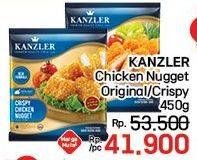 Promo Harga Kanzler Chicken Nugget Crispy, Original 450 gr - LotteMart
