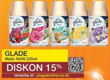Promo Harga GLADE Matic Spray Refill 225 ml - Yogya