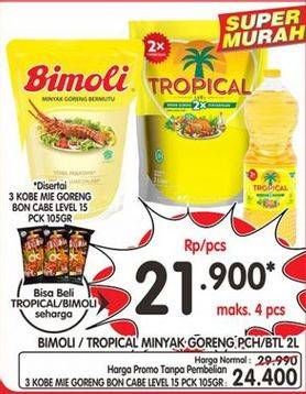 BIMOLI/TROPICAL Minyak Goreng 2Ltr