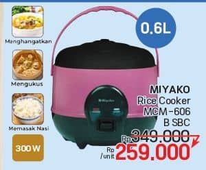 Promo Harga Miyako MCM-606 B Magic Com  - LotteMart