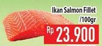 Promo Harga Salmon Fillet per 100 gr - Hypermart