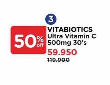 Promo Harga Vitabiotics Ultra Vitamin C  - Watsons