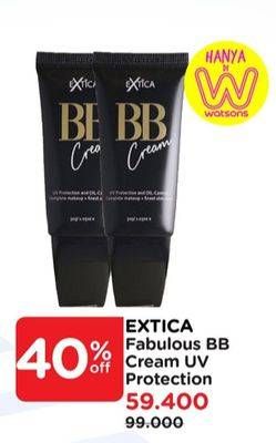 Promo Harga Extica Fabulous BB Cream UV Protection 30 gr - Watsons
