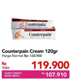 Promo Harga COUNTERPAIN Obat Gosok Cream 120 gr - Carrefour