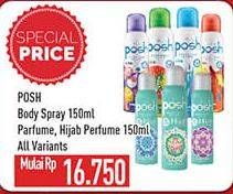 Promo Harga POSH Perfumed Body Spray/POSH Hijab Perfumed Body Spray   - Hypermart