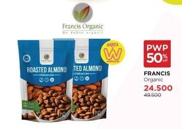 Promo Harga Francis Organic Kacang Mede 85 gr - Watsons