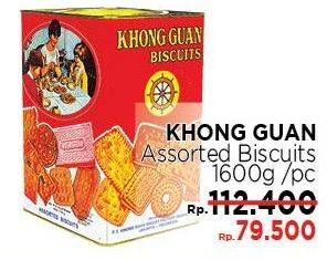 Promo Harga KHONG GUAN Assorted Biscuits 1600 gr - LotteMart