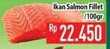 Promo Harga Salmon Fillet per 100 gr - Hypermart